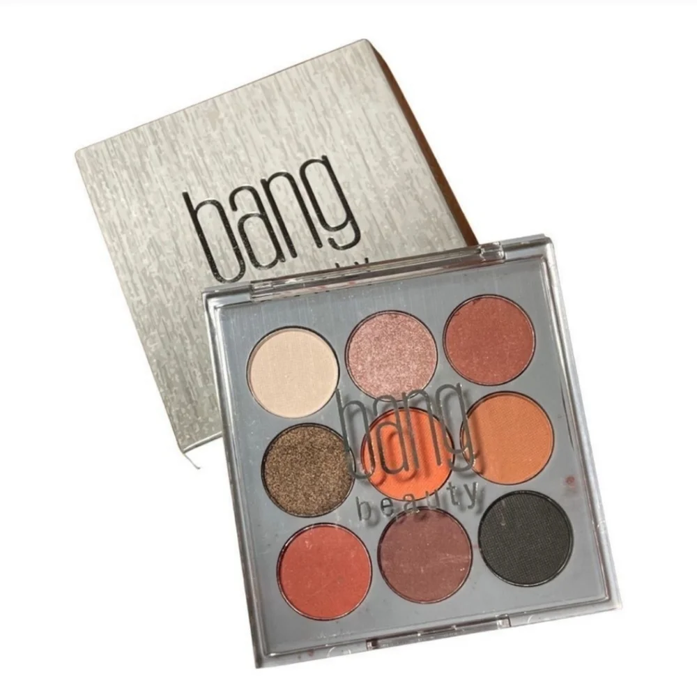 NIB Bang Beauty Warm Neutral Eyeshadow Palette 9 Colors